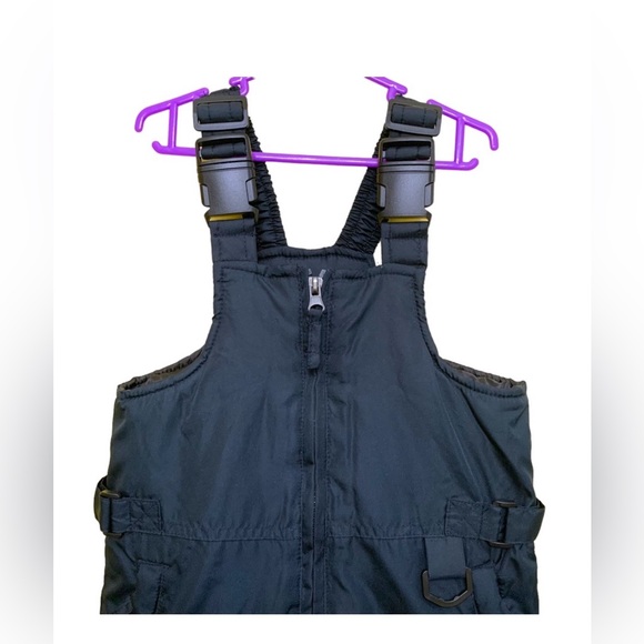 Cherokee snow bibs black insulated reinforced knee ski pants size 2T unisex - Picture 3 of 7